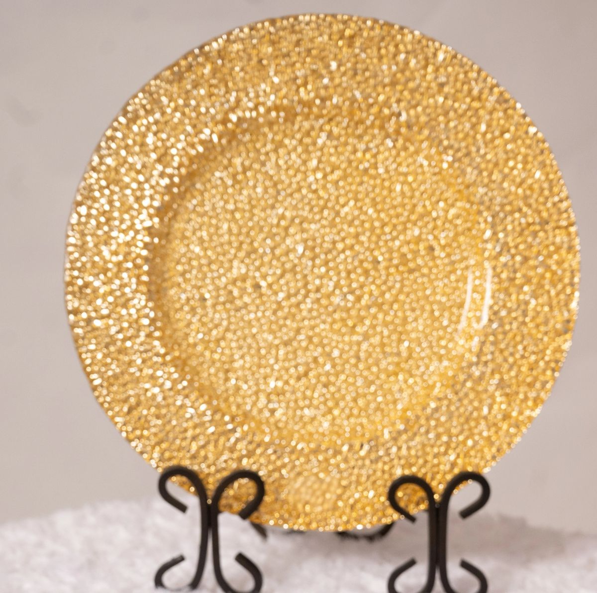 Crystal Collection Gold Charger Plate